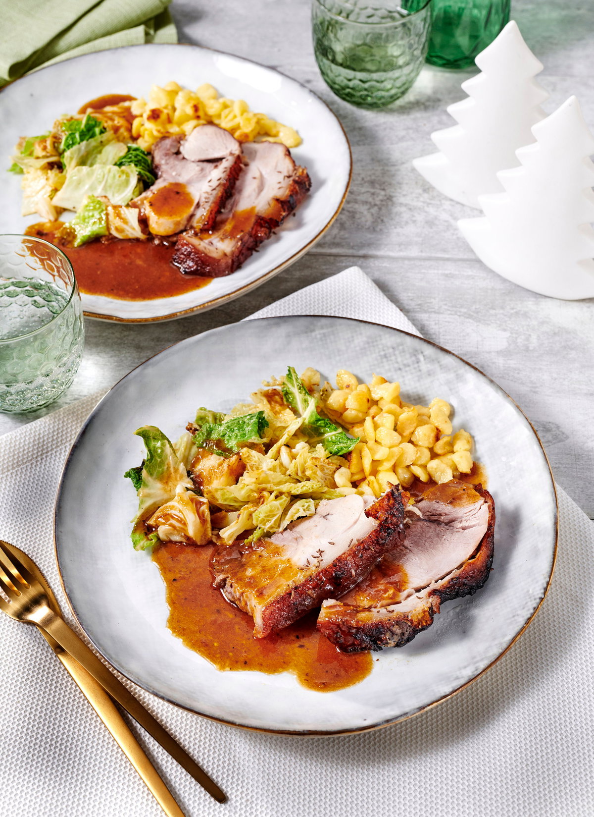Krustenbraten mit Malzbiersauce
