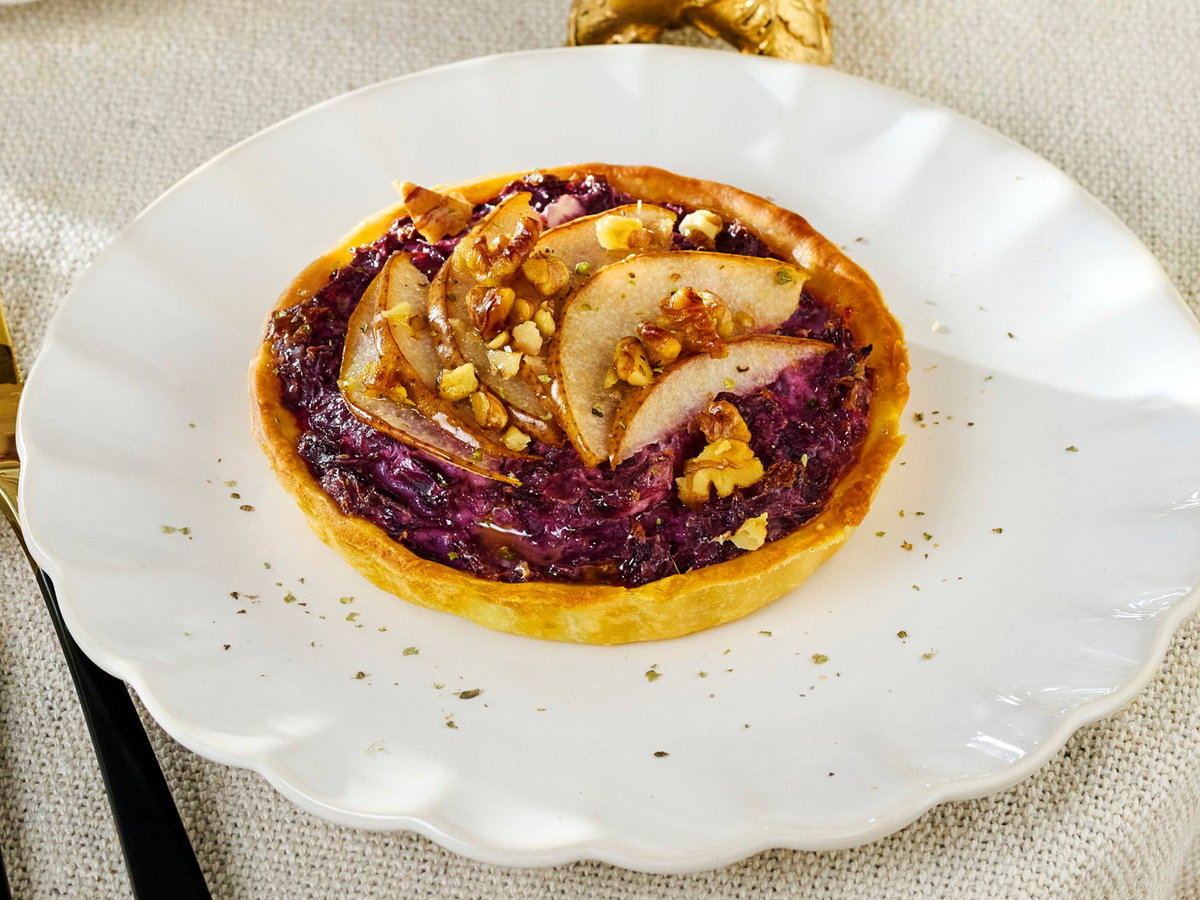 Mini-Rotkohl-Quiche