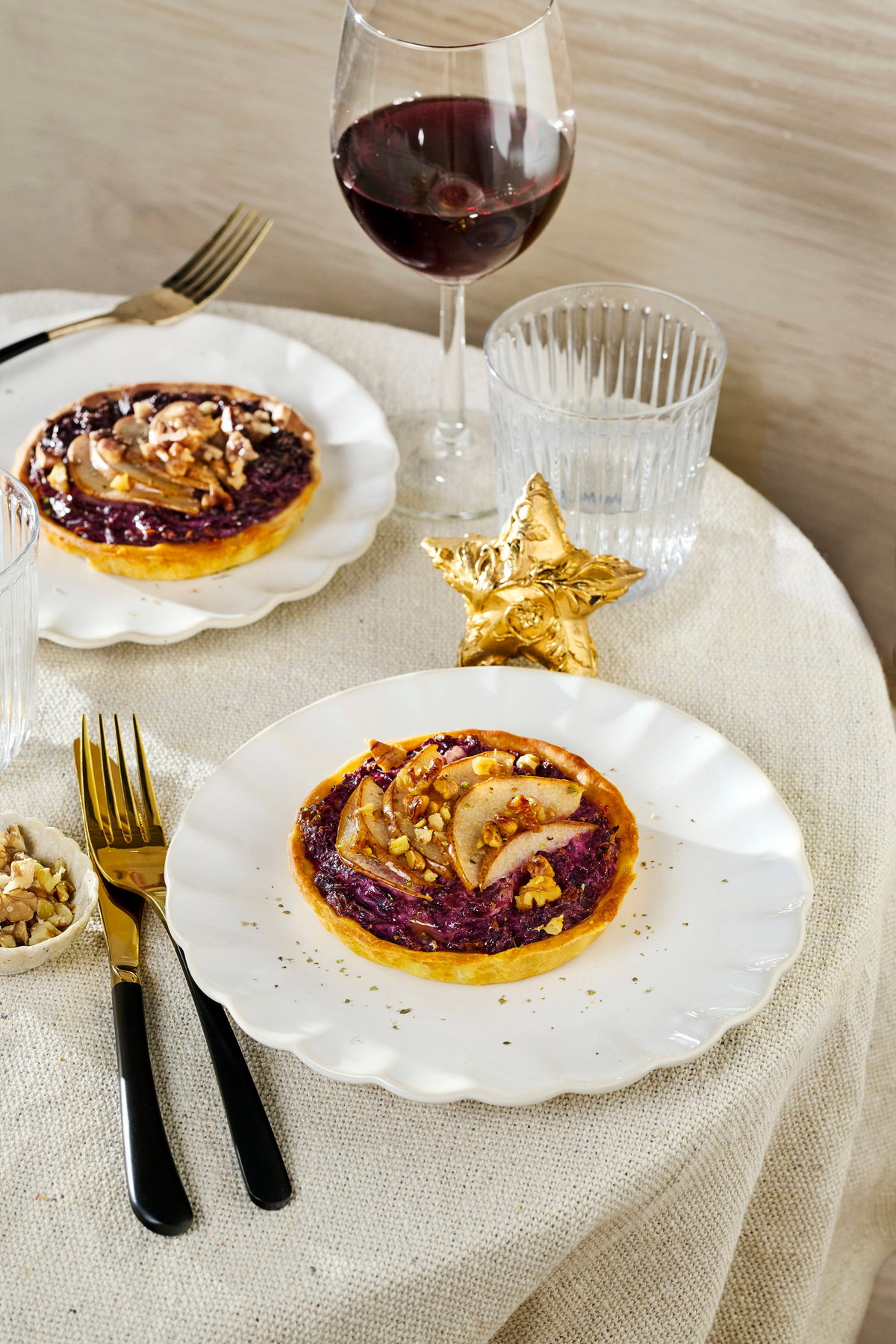 Mini-Rotkohl-Quiche