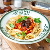 Pasta mit Tomaten-Kichererbsen & karamellisierten Maronen: Unser schnelles Rezept zum Wohlfühlen