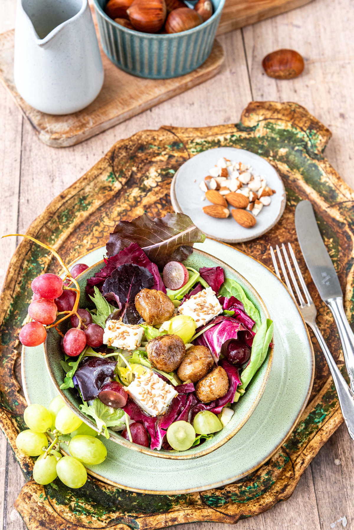 Salat mit Maronen