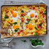 Unser leckerer Rezept-Star vom Blech: Von dem Shakshuka-Kartoffelkuchen kriegen wir nicht genug 