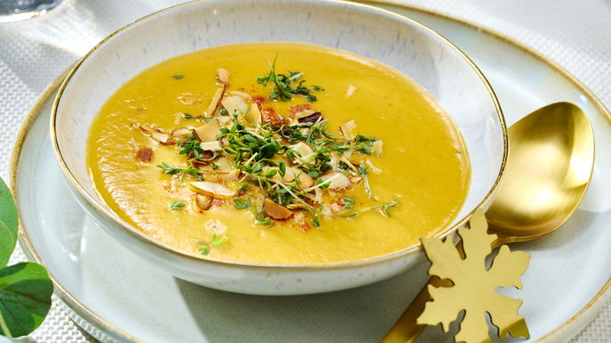 Einfach & schnell: Unsere Süßkartoffel-Kresse-Suppe für die Feiertage werden Sie lieben