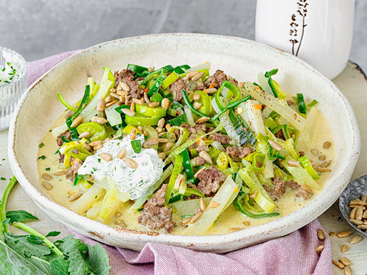 Gemüse-Hackfleisch-Pfanne