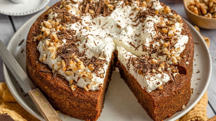 Wochenend-Projekt "Genuss": Dieser Schoko-Walnuss-Kuchen wird Ihr neues Lieblingsrezept!