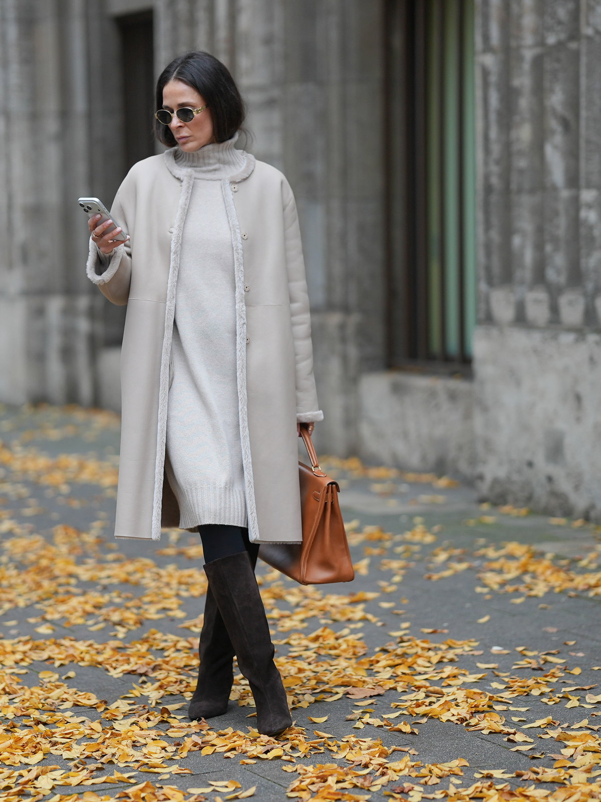Strickkleid Streetstyle