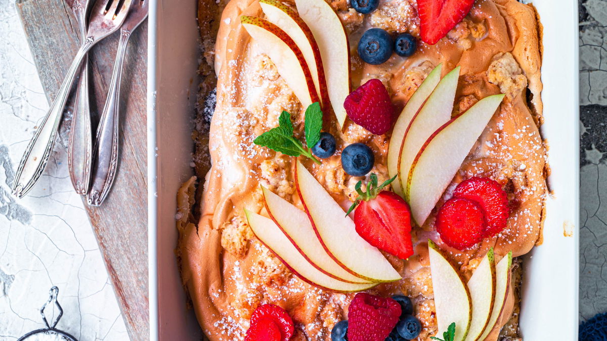 Veganer Birnenkuchen mit Baiser: Unser perfektes Rezept für die süße Sünde – ganz ohne Ei!