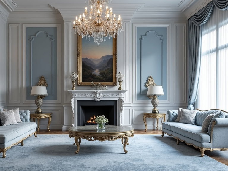 Ein Wohnzimmer im Bridgerton-Stil