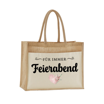 Jutebeutel mit Spruch