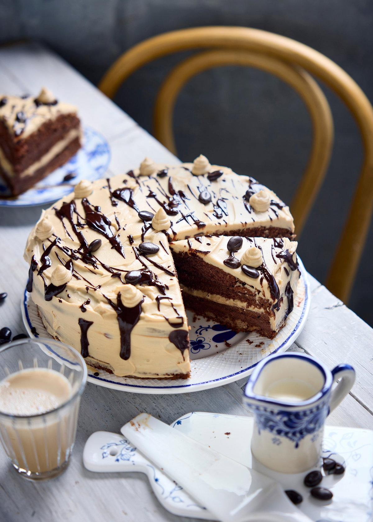Mokka-Dripping-Torte