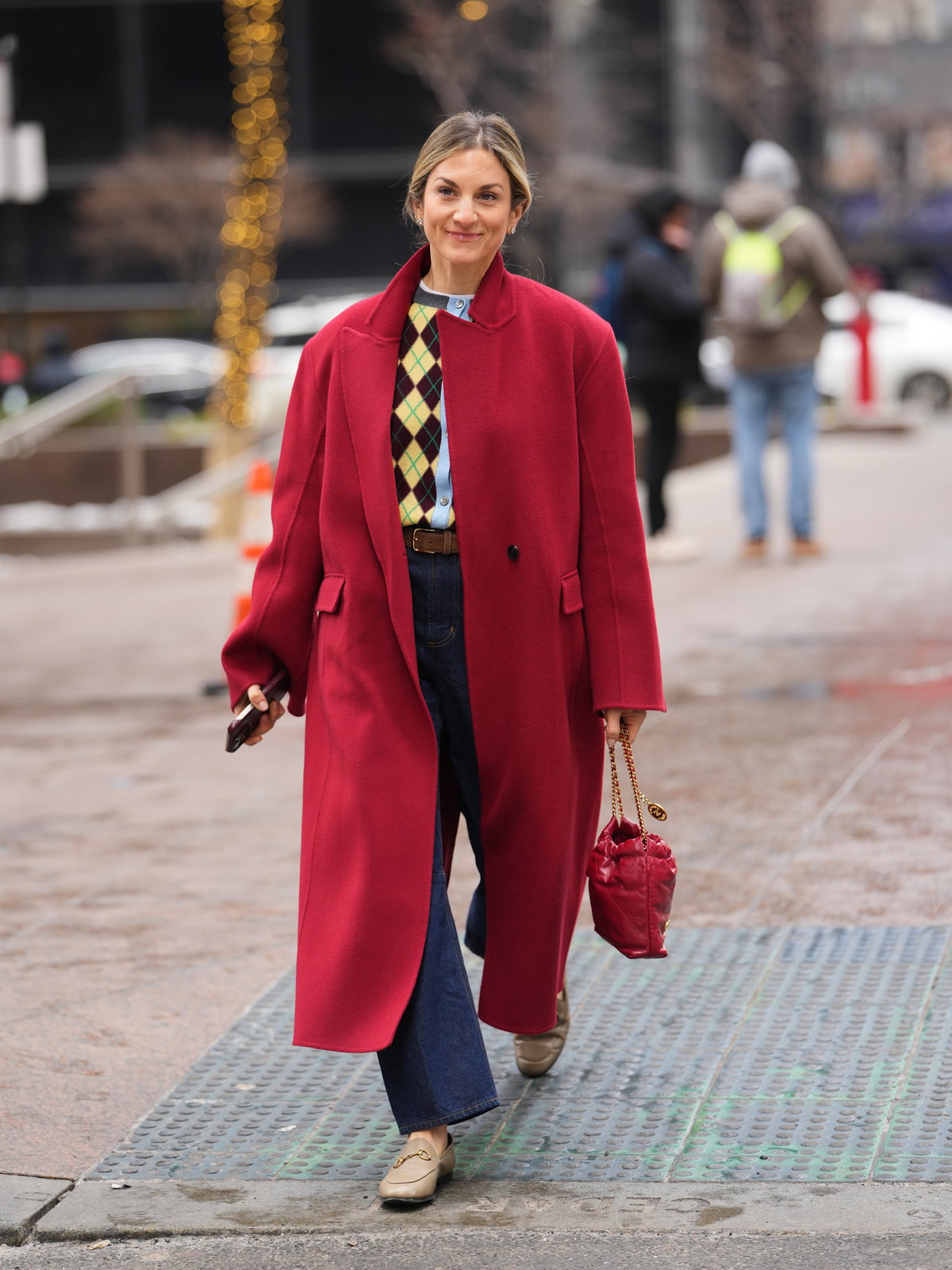 Rot und Blau Streetstyle