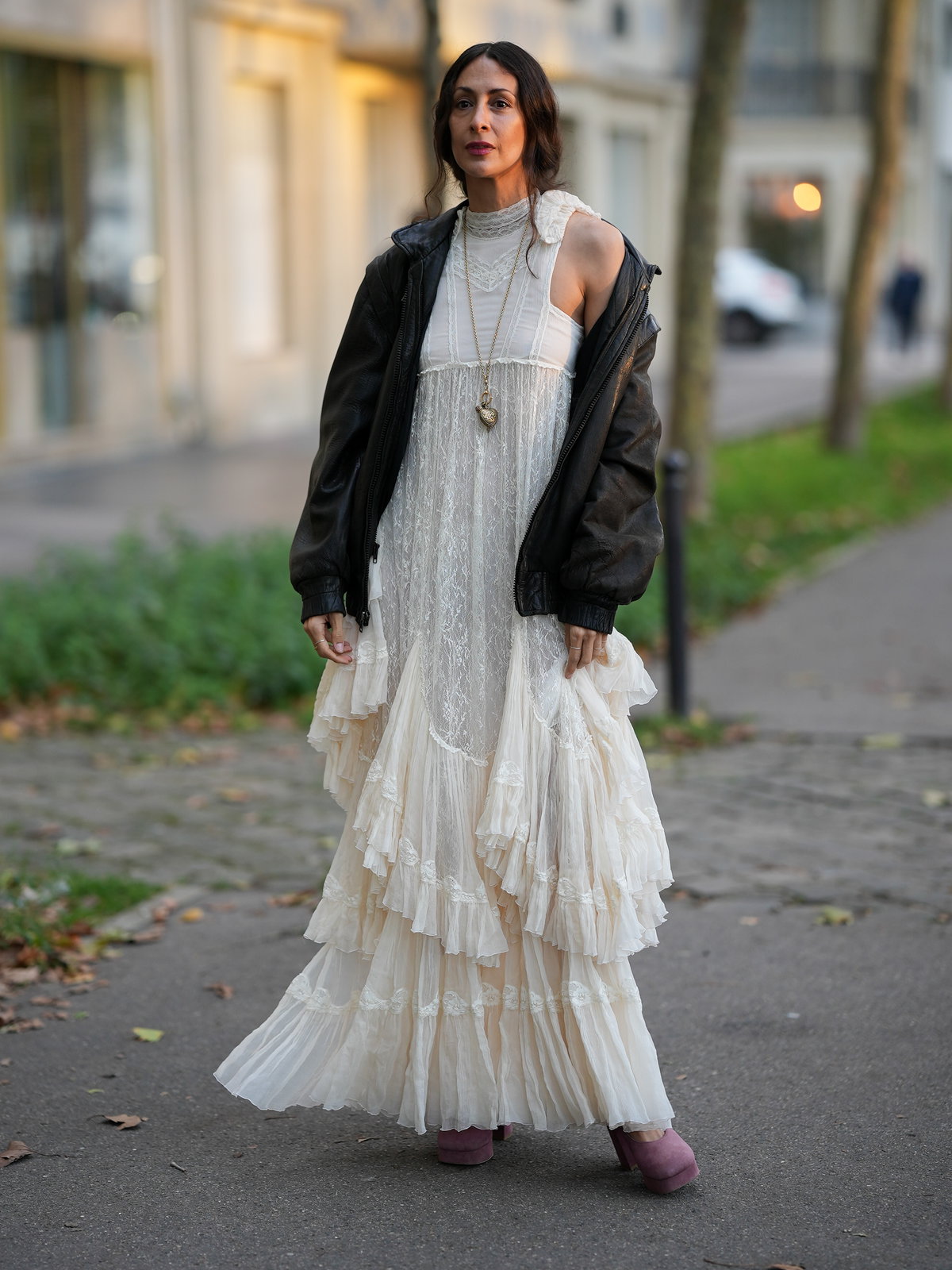 Weißes Kleid Streetstyle