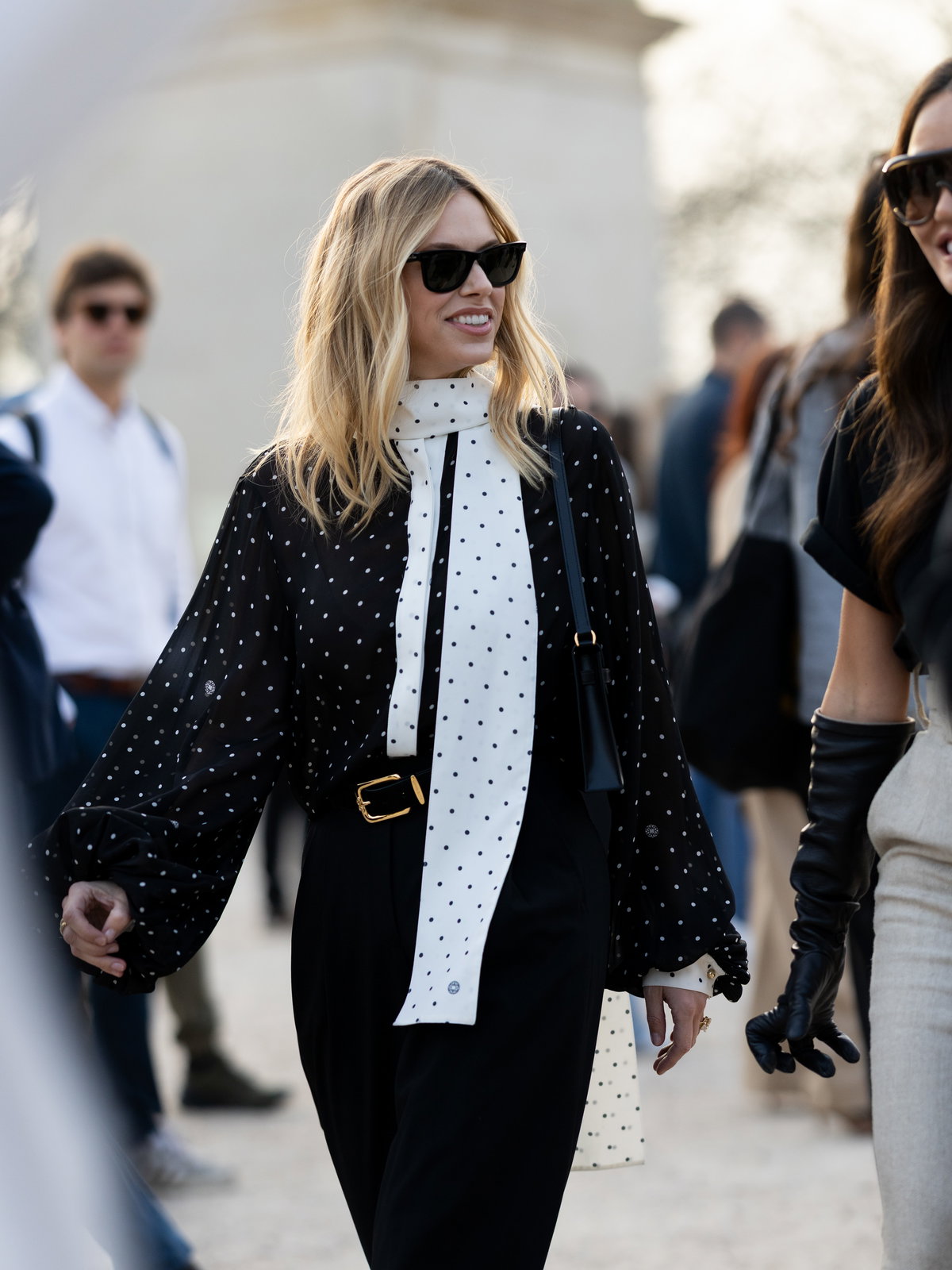 Bluse mit Polka Dots