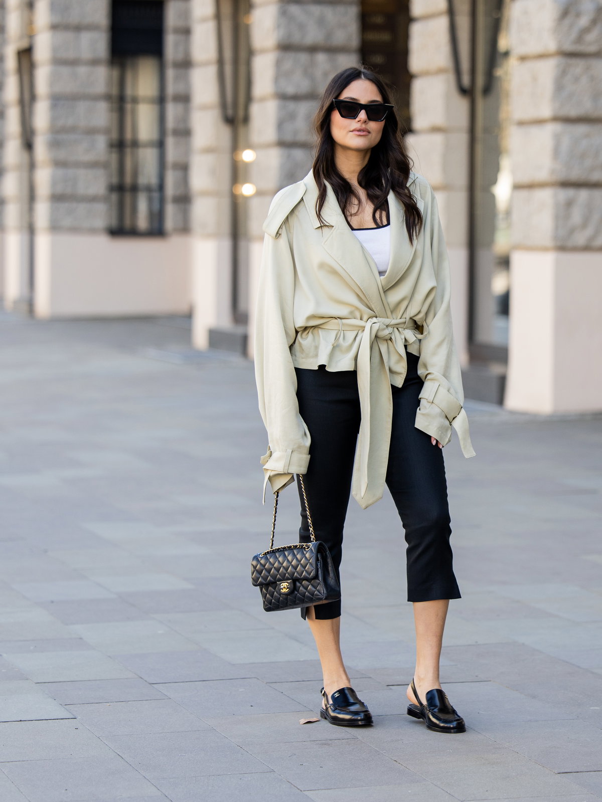 Capri-Hose mit Loafer