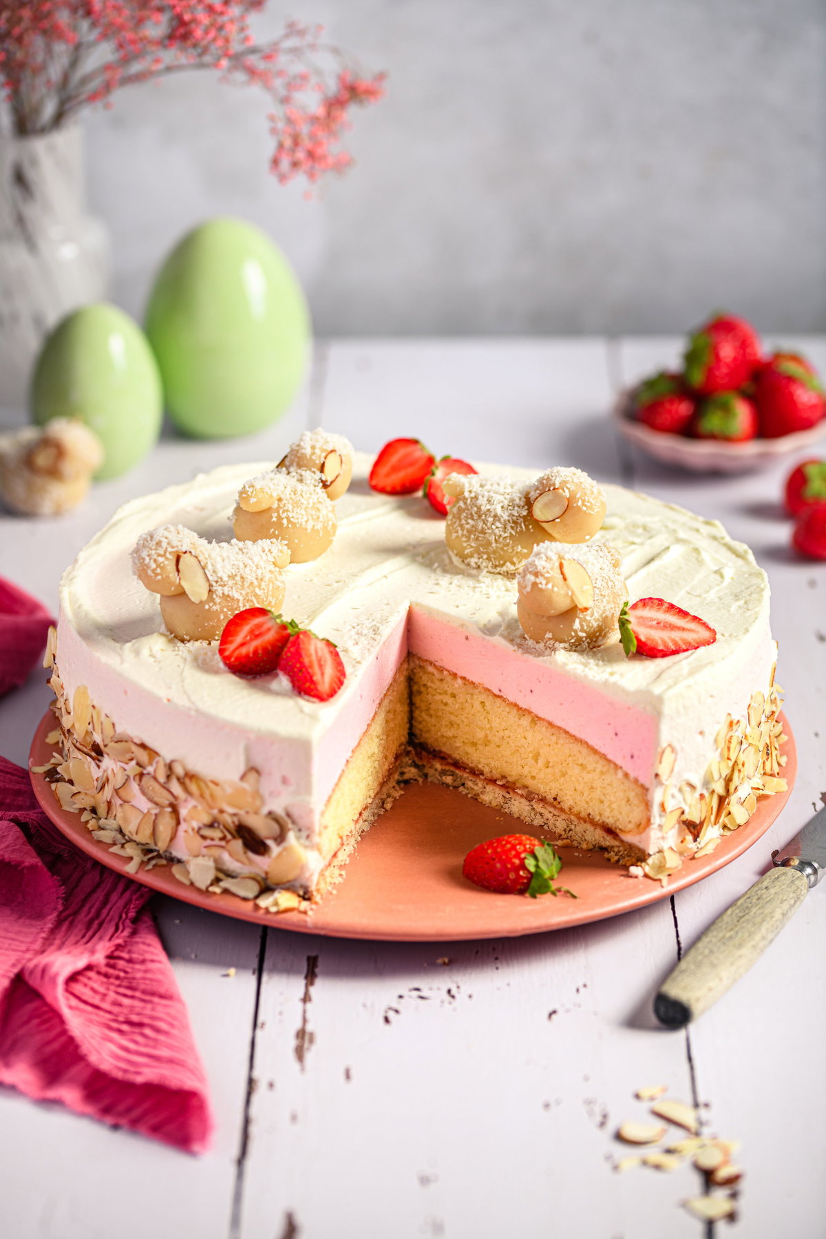 Erdbeer-Ostertorte