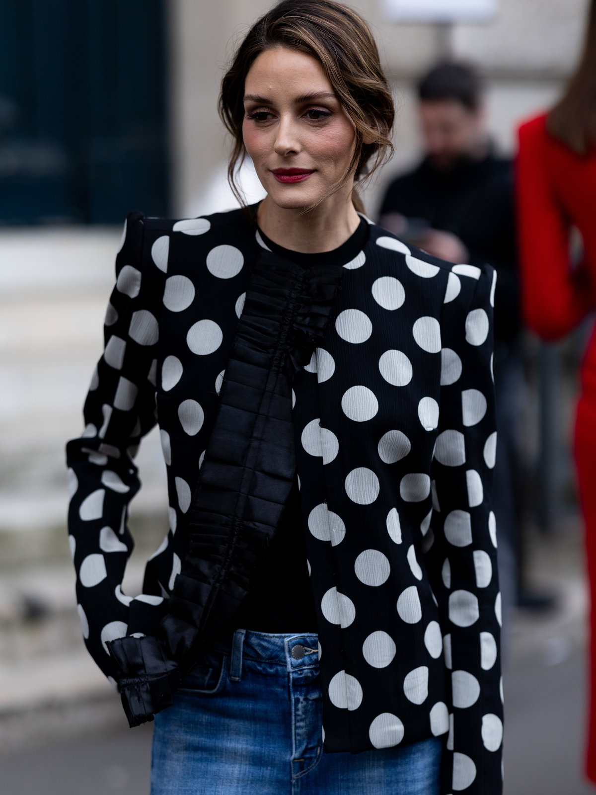 Jacke mit Polka Dots