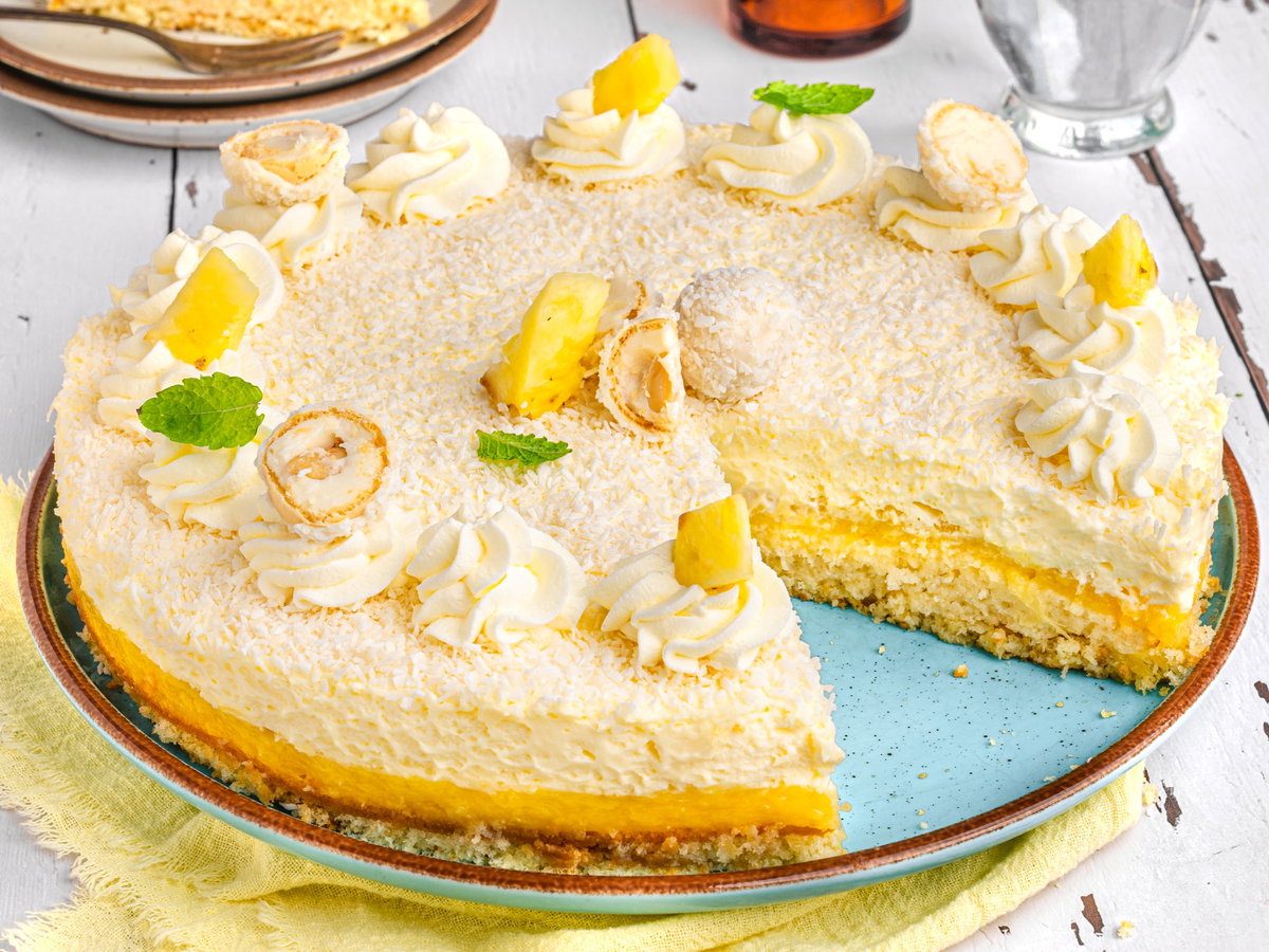 Kokos-Ananas-Kuchen