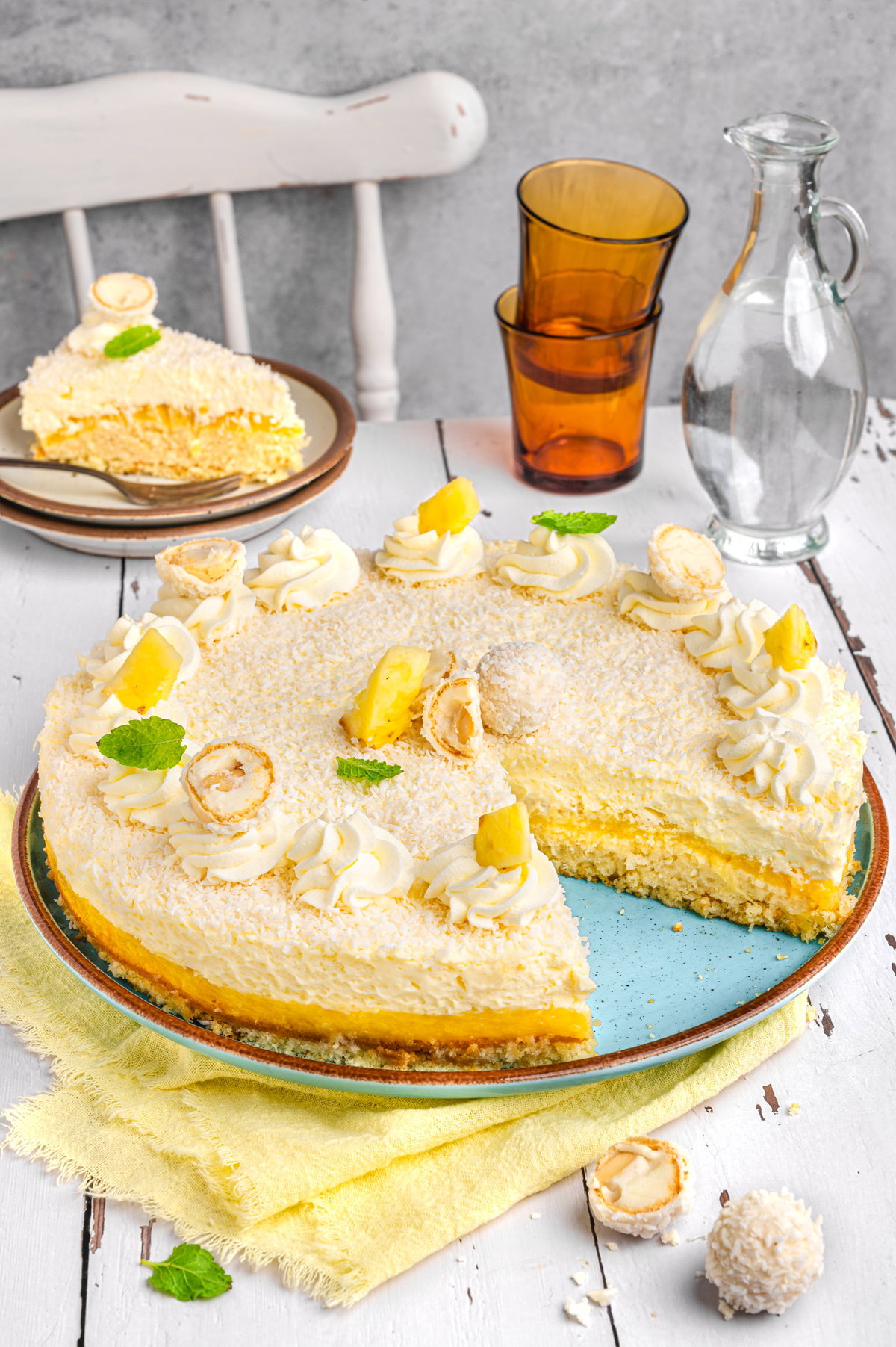 Kokos-Ananas-Kuchen