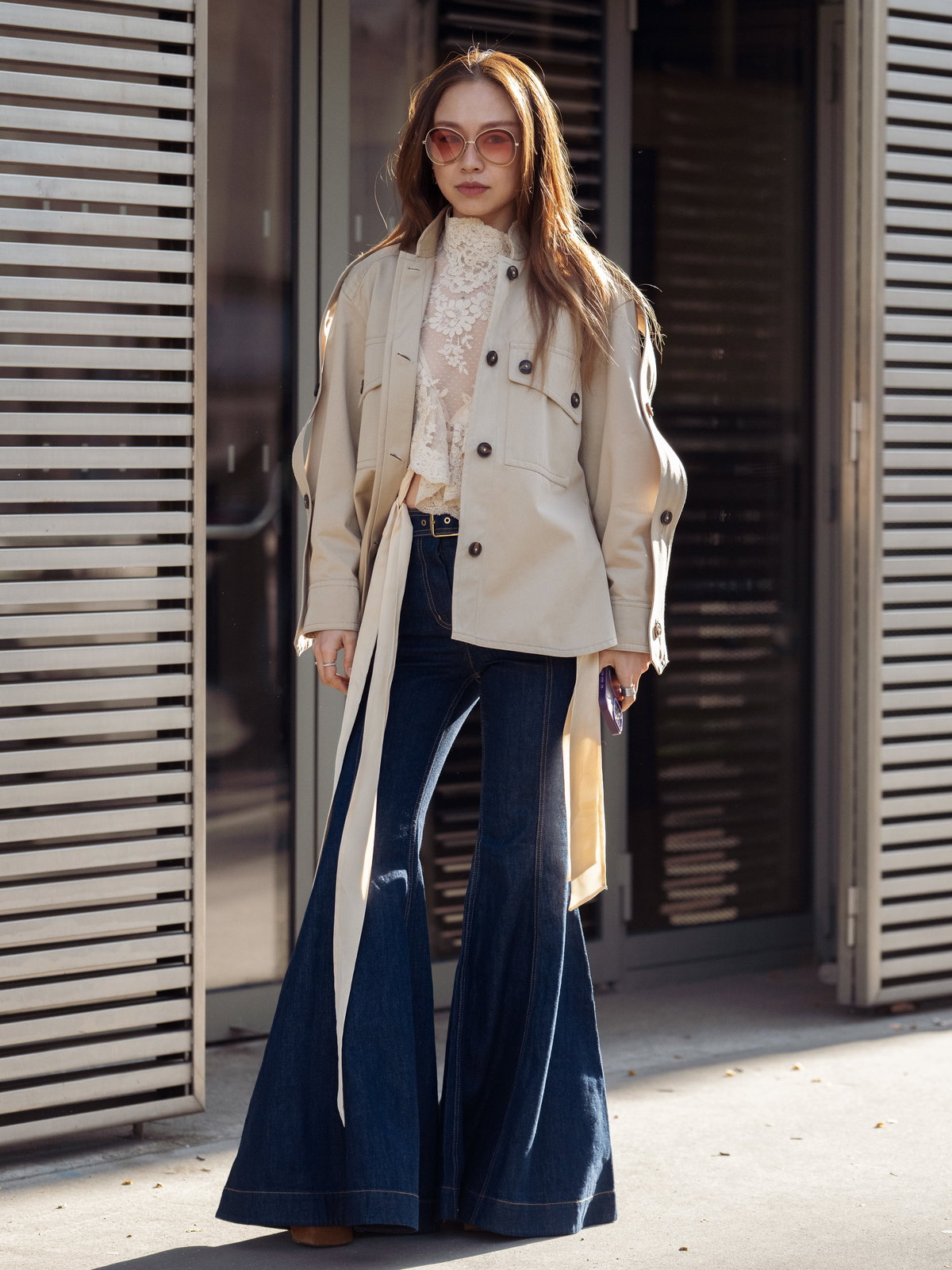 Kurzer Trenchcoat