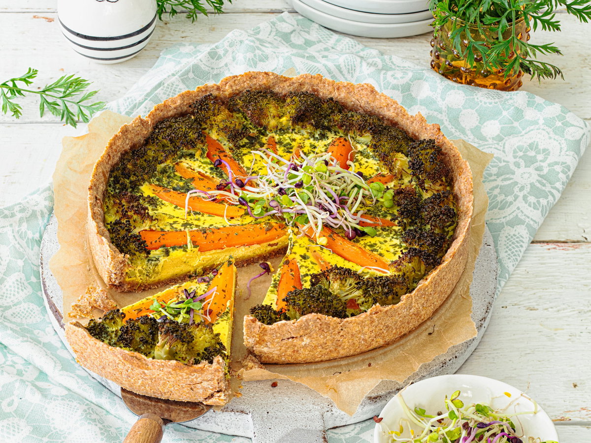 Möhren-Brokkoli-Quiche