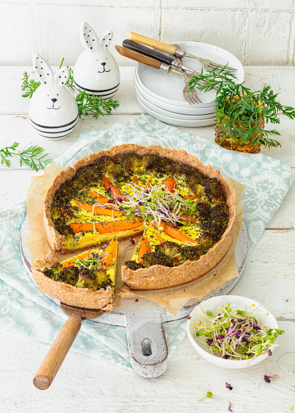Möhren-Brokkoli-Quiche