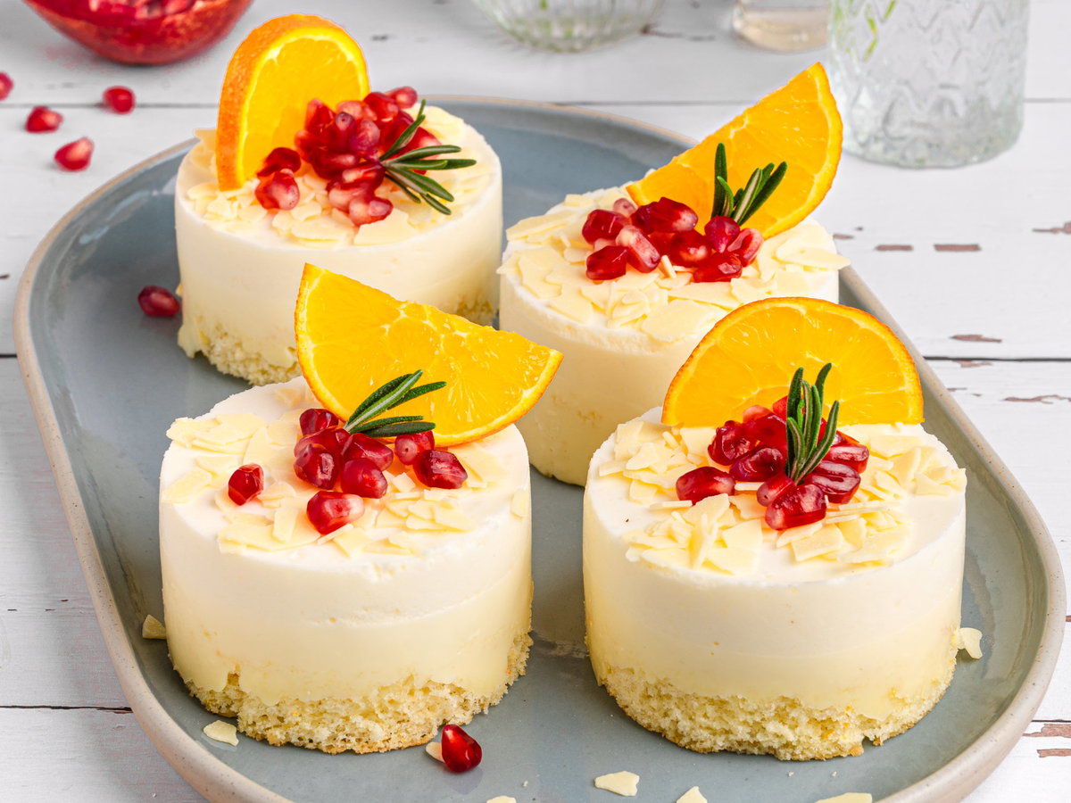 Orangen-Buttermilch-Törtchen