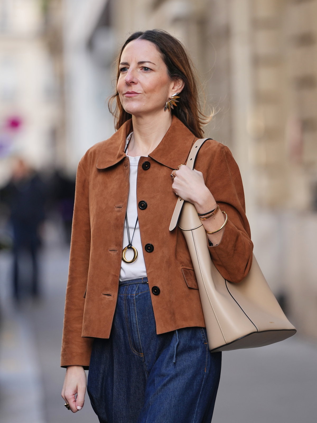 Veloursleder-Jacke