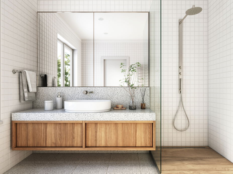 Ein modernes Badezimmer