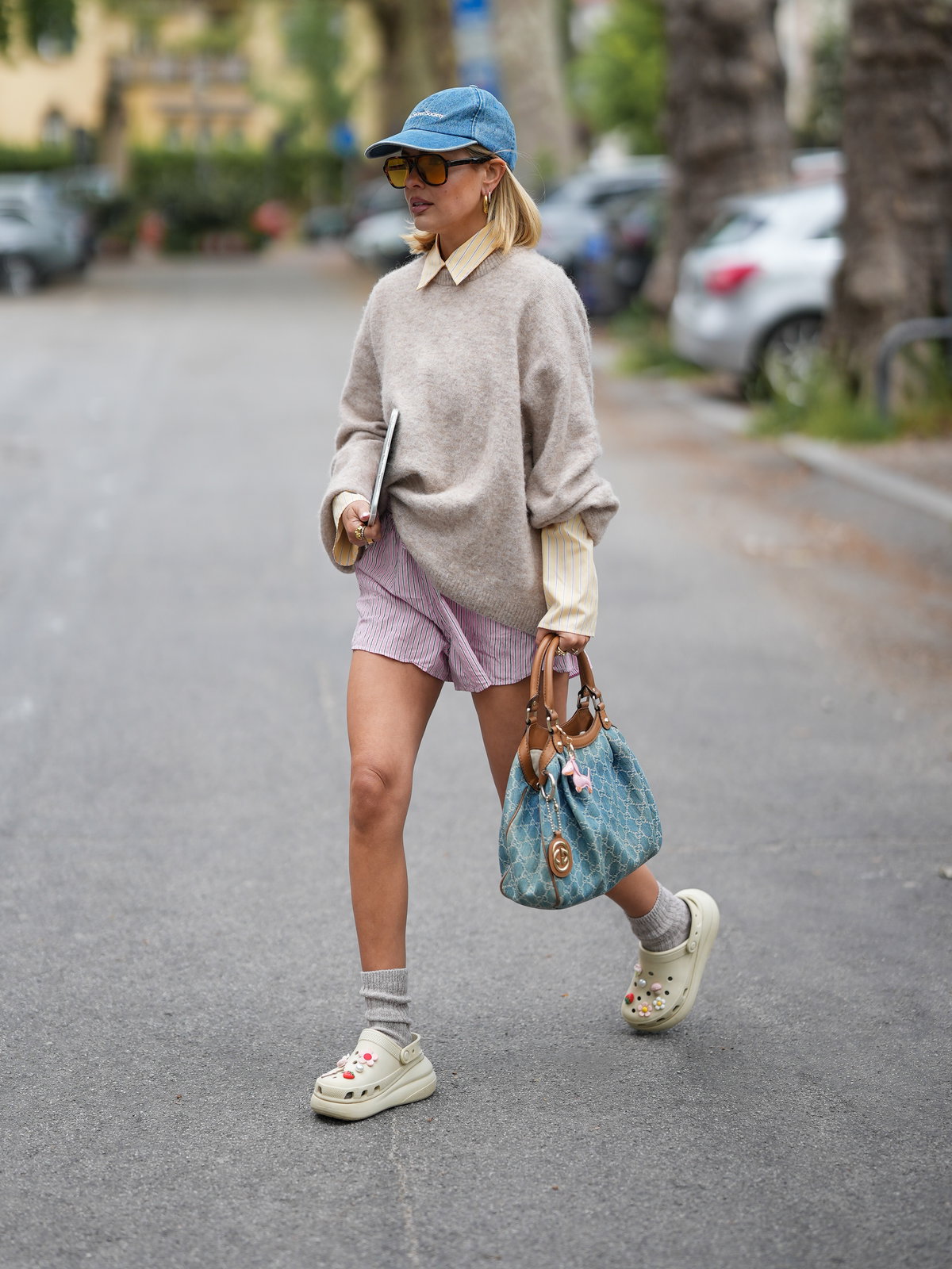 Pyjama-Shorts Streetstyle