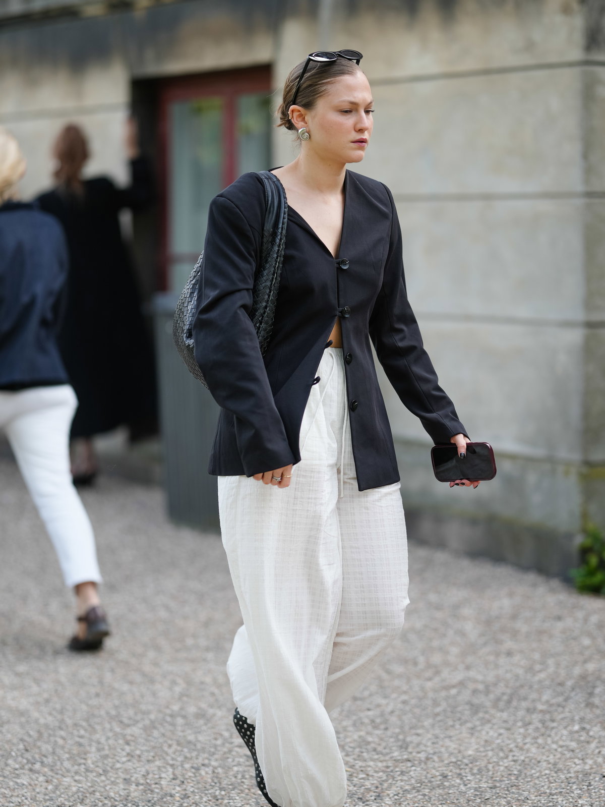 Geflochtene Ballerinas Streetstyle