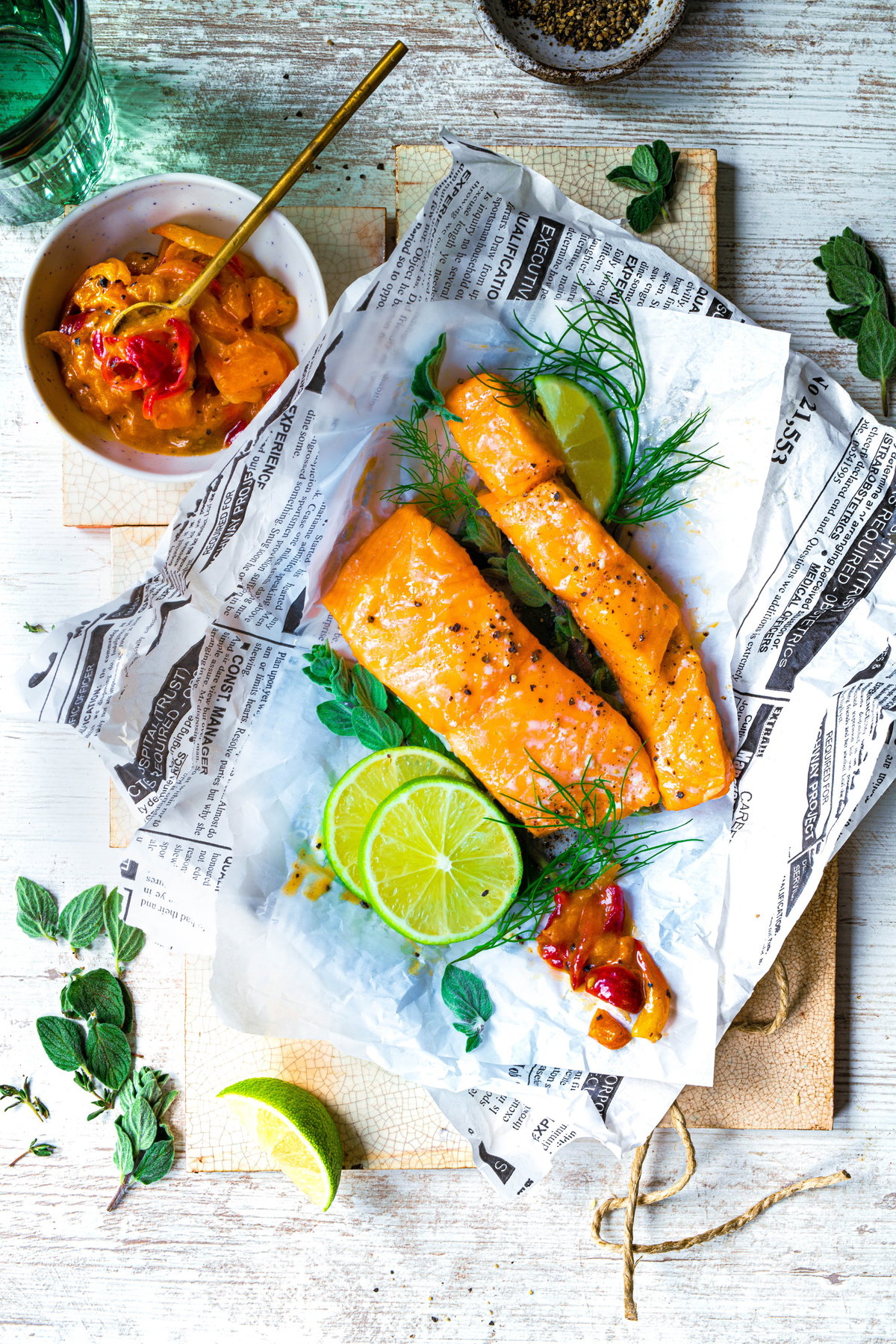 Limetten-Kräuter-Lachs