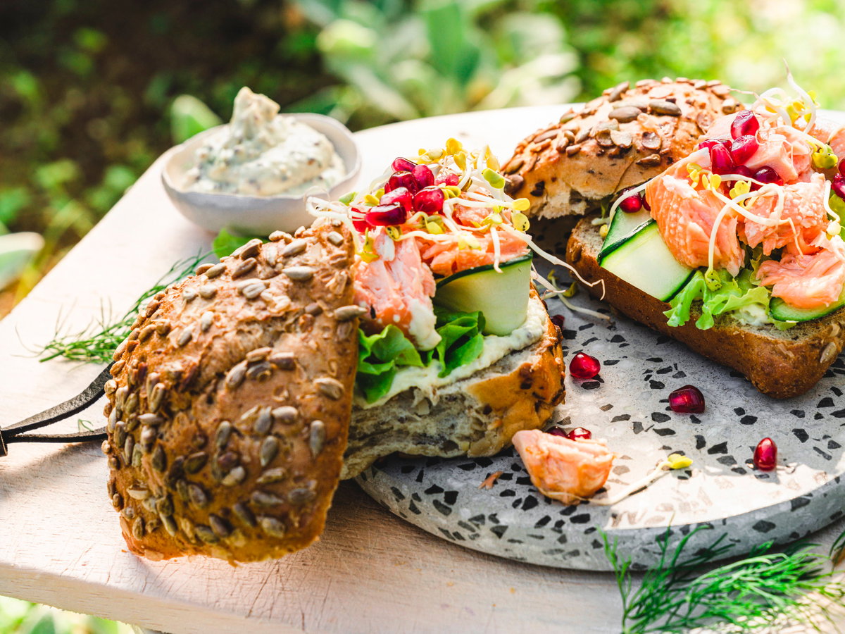 Pulled Lachs-Burger