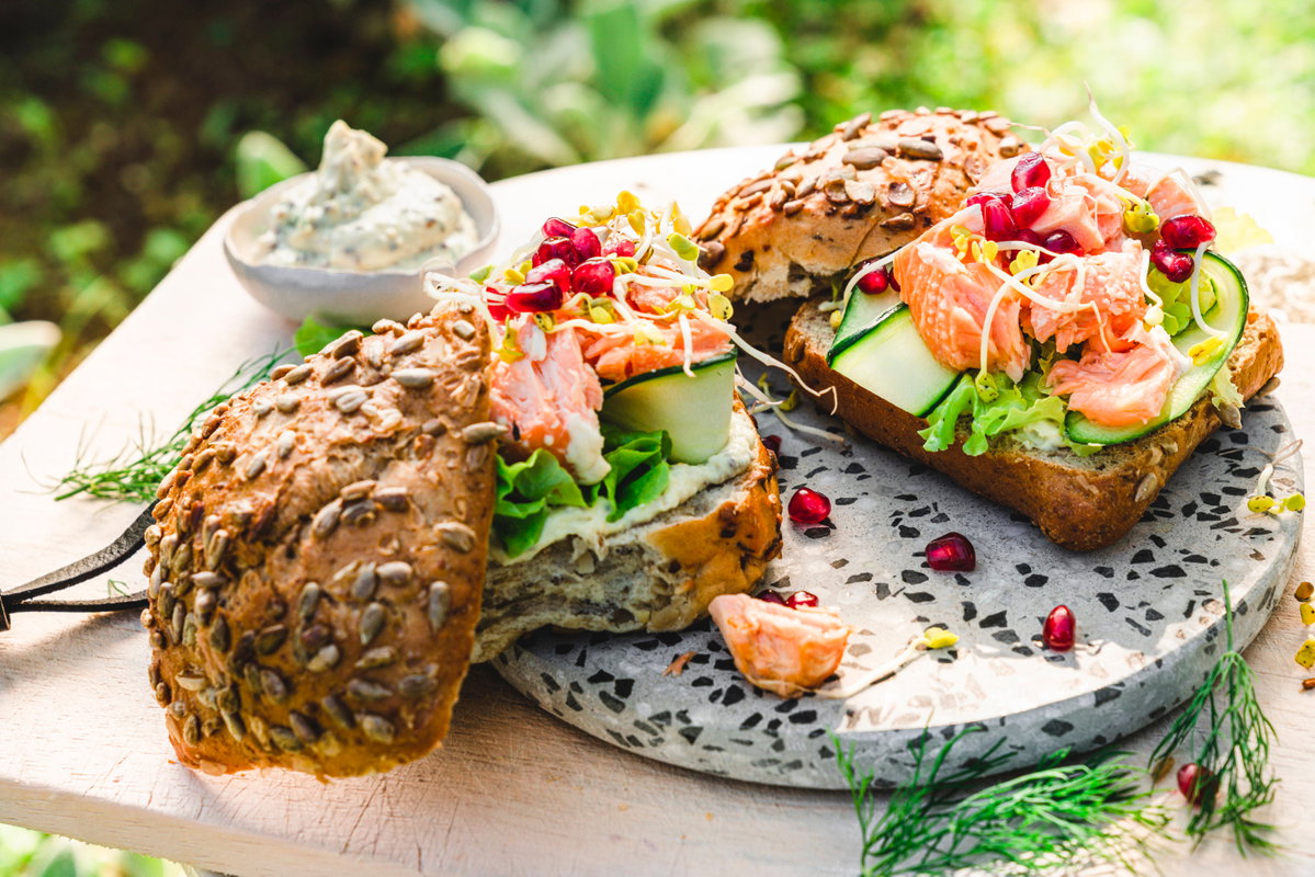 Pulled Lachs-Burger