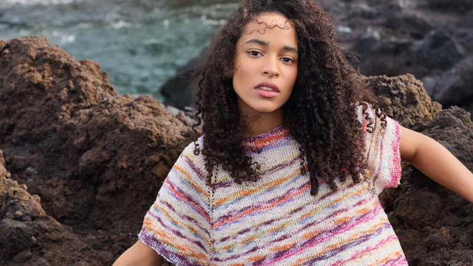 Kostenlose Strickanleitung von Lana Grossa: Dieses Hippie-Shirt macht sofort Lust auf Sommer