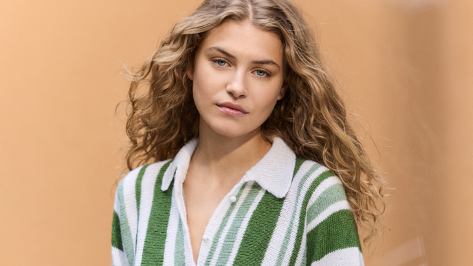Hochwertig und stylisch: Die schönste Polojacke für den Sommer zum Selberstricken von Lana Grossa
