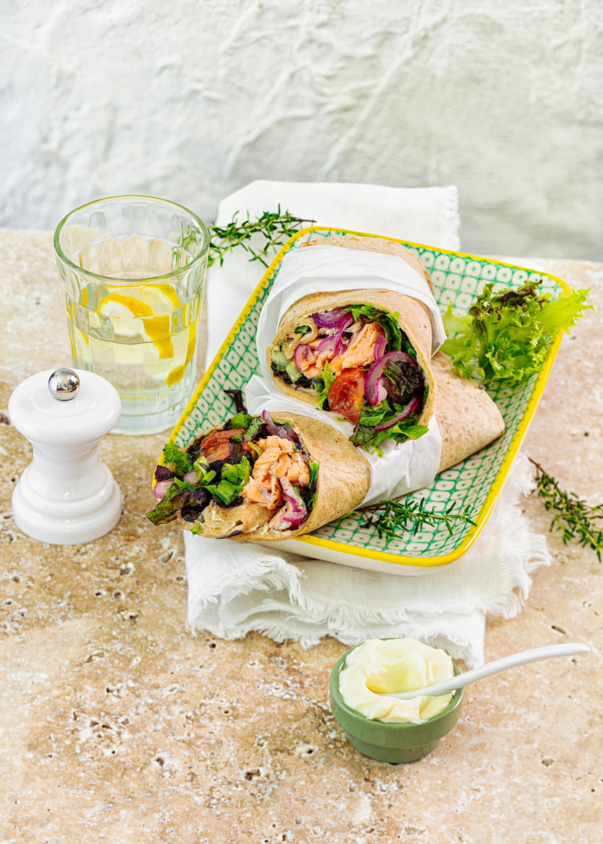 Sommerwraps mit Lachs