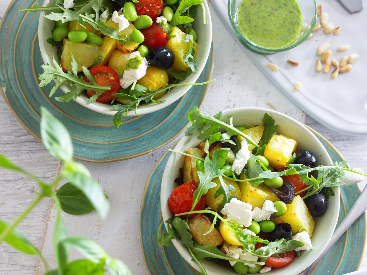 Ofenkartoffelsalat mit Feta
