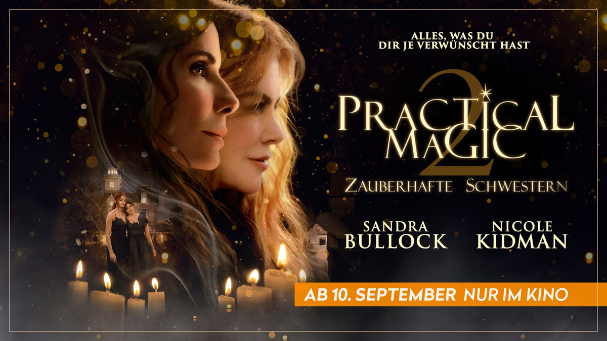 4 x 2 Kinogutscheine für "PRACTICAL MAGIC 2 – Zauberhafte Schwestern" und 2 Looops Duftkerzen zu gewinnen!