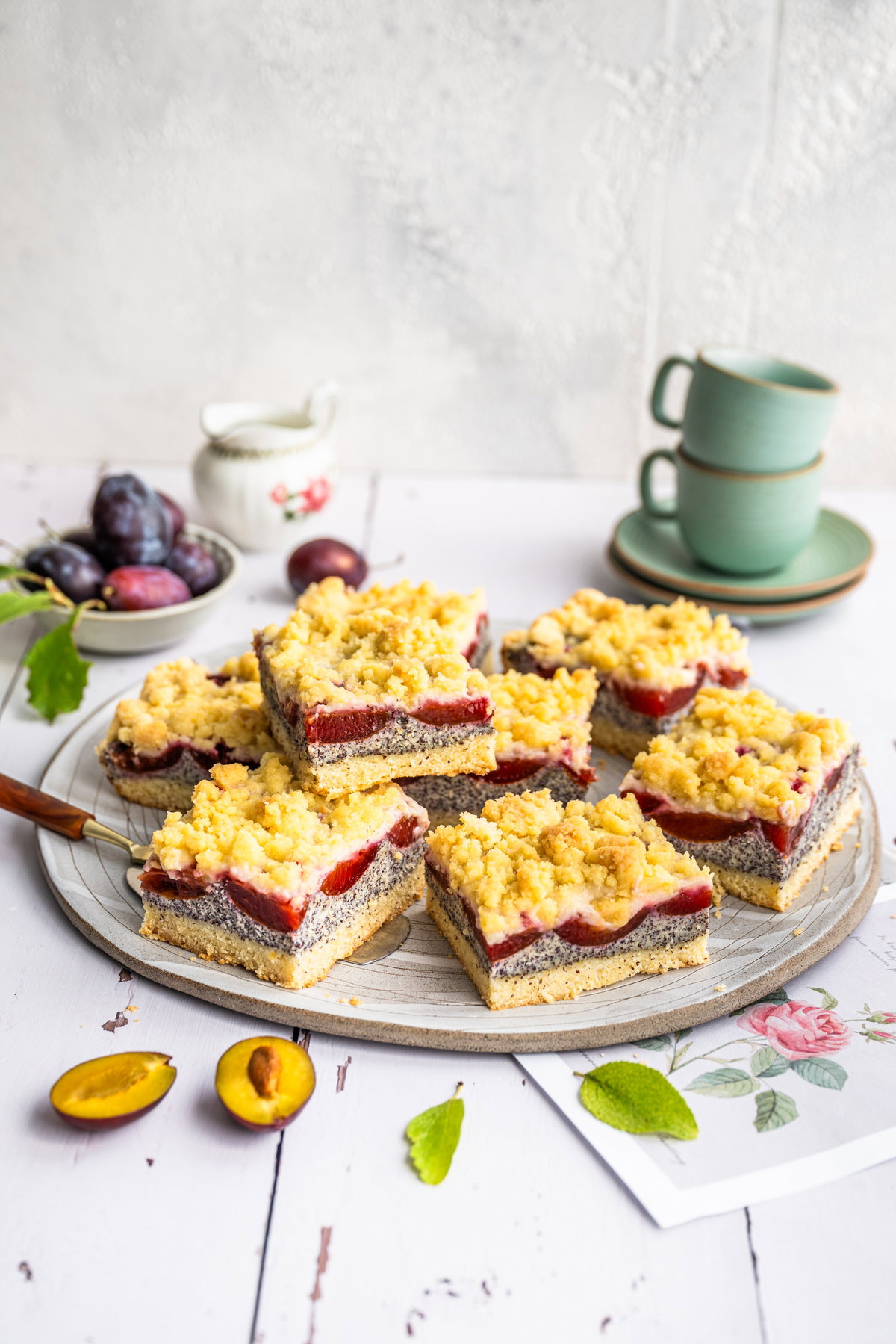 Zwetschgen-Mohnkuchen mit Quark