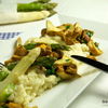 Spargelrisotto mit Pfifferlingen