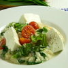 Bärlauchrisotto mit Tomaten und Schafmischkäse