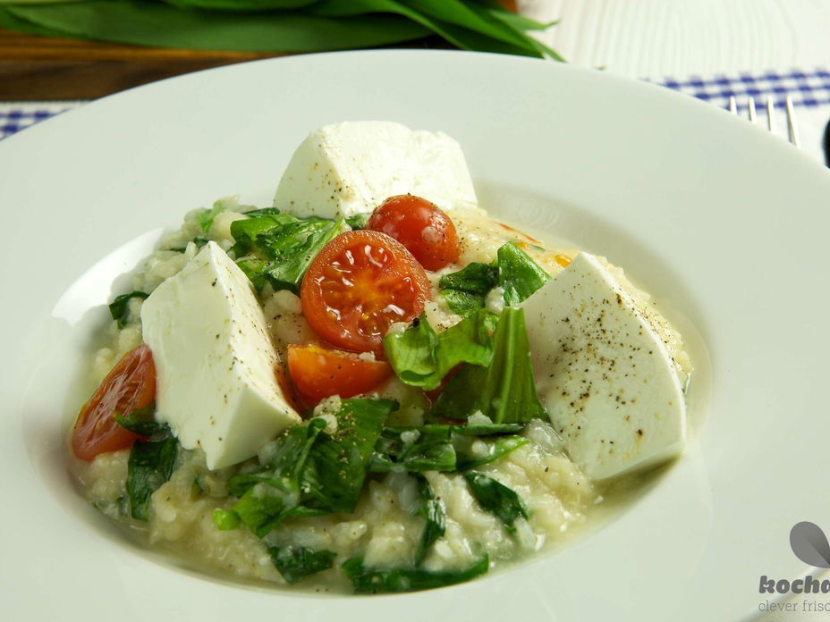 Bärlauchrisotto mit Tomaten