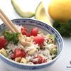 Reissalat mit Avocado und Cashew-Nüssen