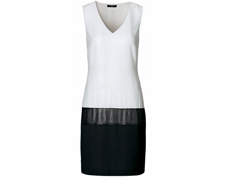 2 Teiler Optik Kleid Pailetten Gürtel C&A