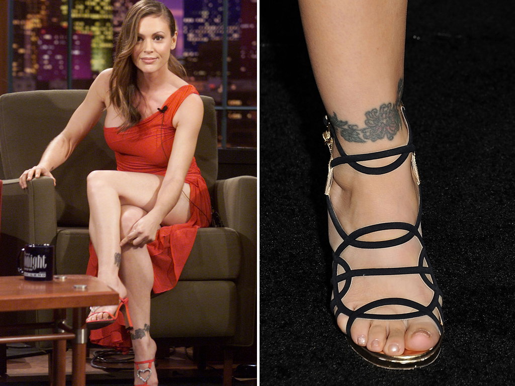 Alyssa Milano mit ihrem Tattoo
