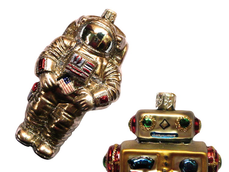 Weihnachtsdeko Roboter & Astronaut