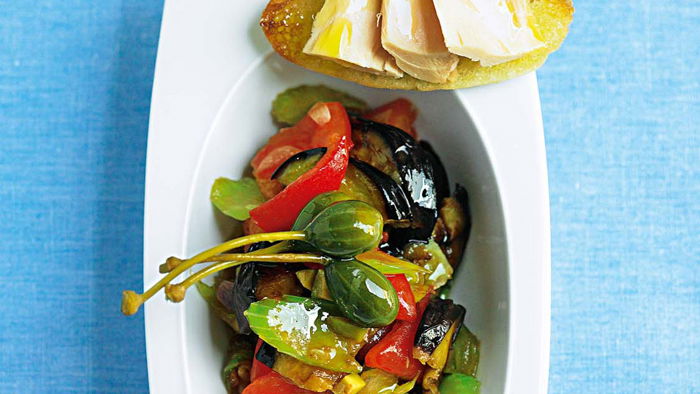 Auberginen-Caponata nach Cornelia Poletto