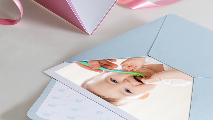 Anleitung: Babykarten selbst gestalten