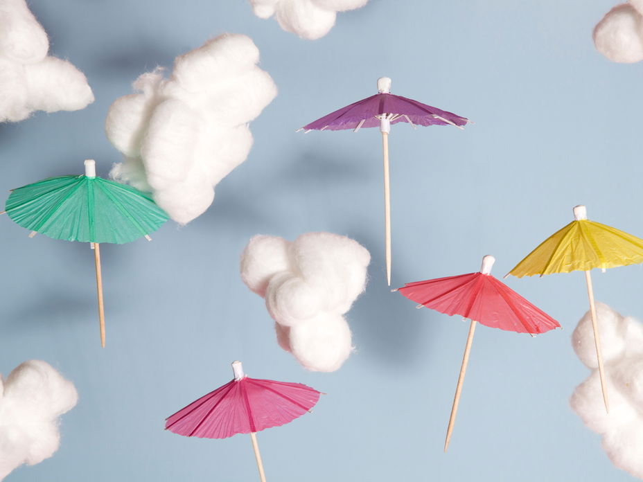 Regenschirme aus Papier