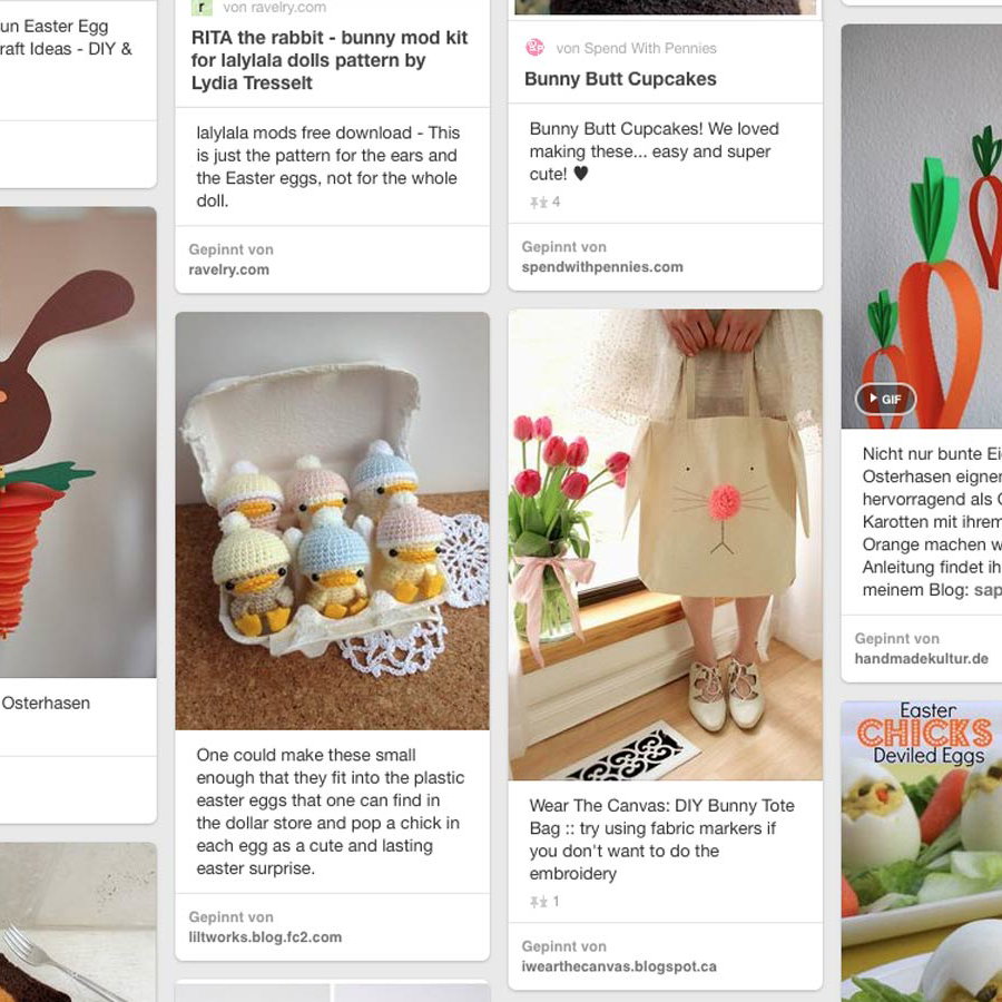 Verschiedene Bastelideen von Pinterest